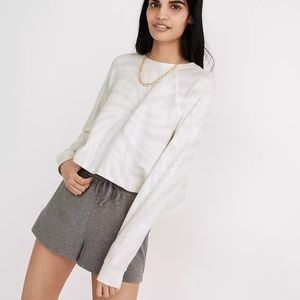 Madewell Tie-Dye Crop Sweatshirt Tee